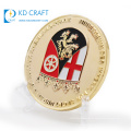 Neu eingetroffen keine Mindestbestellmenge kundenspezifische Metallprägung mit Logo, weiche Emaille vergoldete Münze